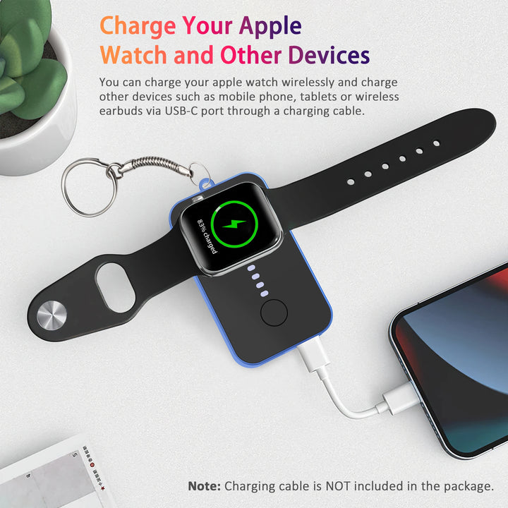 Adapter Portable Charging For iWatch All Serise Fast Magnetic Watch Wireless Charger Power Bank For Apple Watch Ultra 2 10 9 8 7