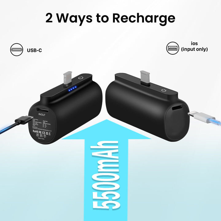 Mini Power Bank Portable Charger for Iphone or Type C Phones Instant Charging